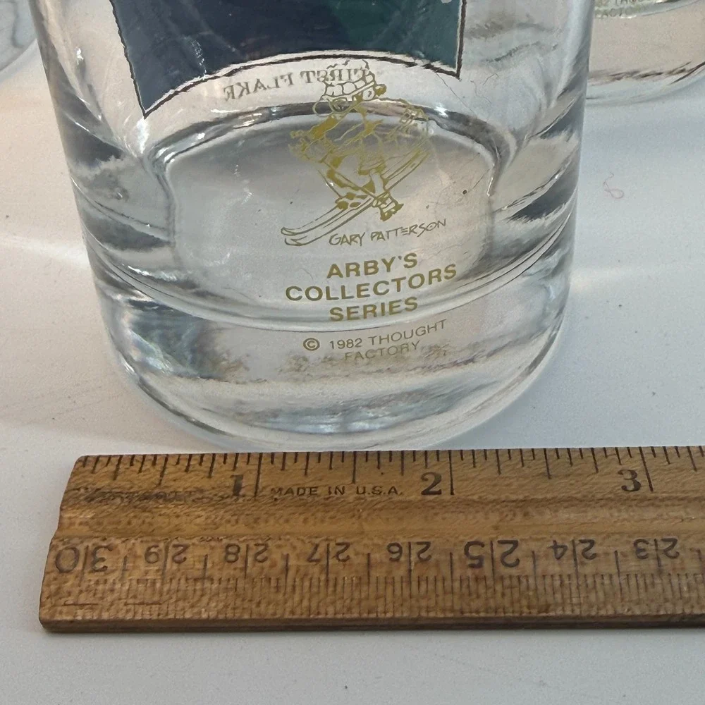 Set‎ of 3 Vintage 1982 Arby's Collector Series Gary Patterson Drinking Glasses